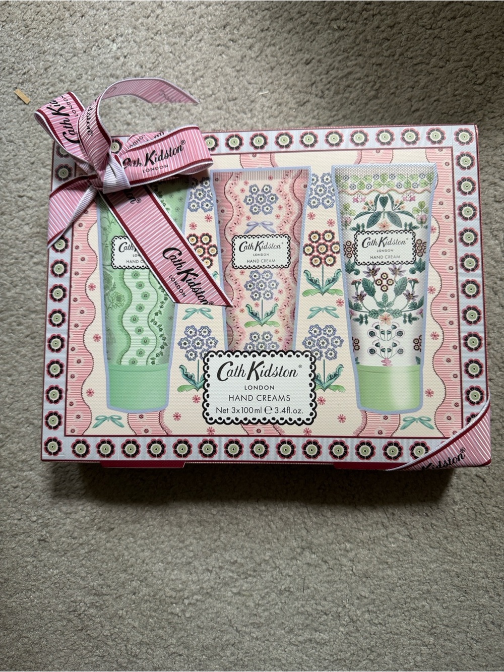 Cath Kidston Pink Floral Hand Cream Trio Gift Set